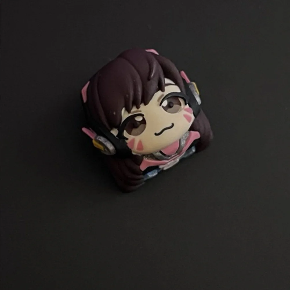 Cute Overwatch Character Artisan Keycap for Mechanical Keyboards - D.Va